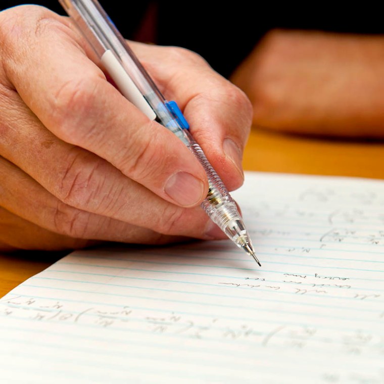 A stack of papers with weird notes and symbols - can you blame military security for thinking they just arrested a super spy!?(© All Rights Reserved)