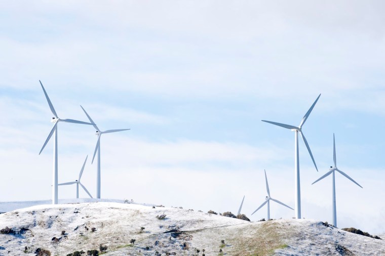 In wind energy farms, wind energy (a mechanical energy) is converted to electric energy. In the process, some loss occurs in the form of heat generated. Joule's important contribution was to figure out that the total energy (mechanical + electrical + heat), however, remains constant.(© All Rights Reserved)