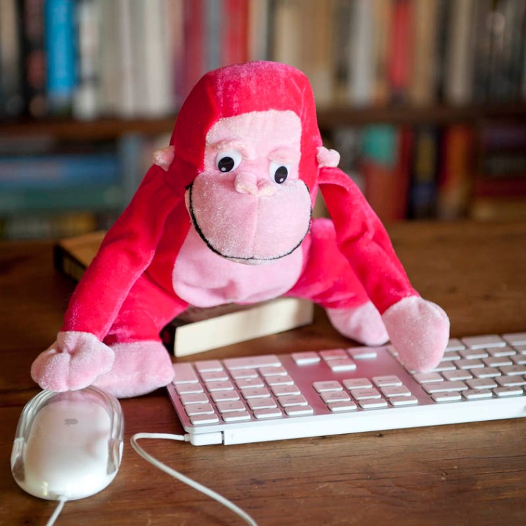 The infinite monkey theorem, as applied to programming. (© All Rights Reserved)