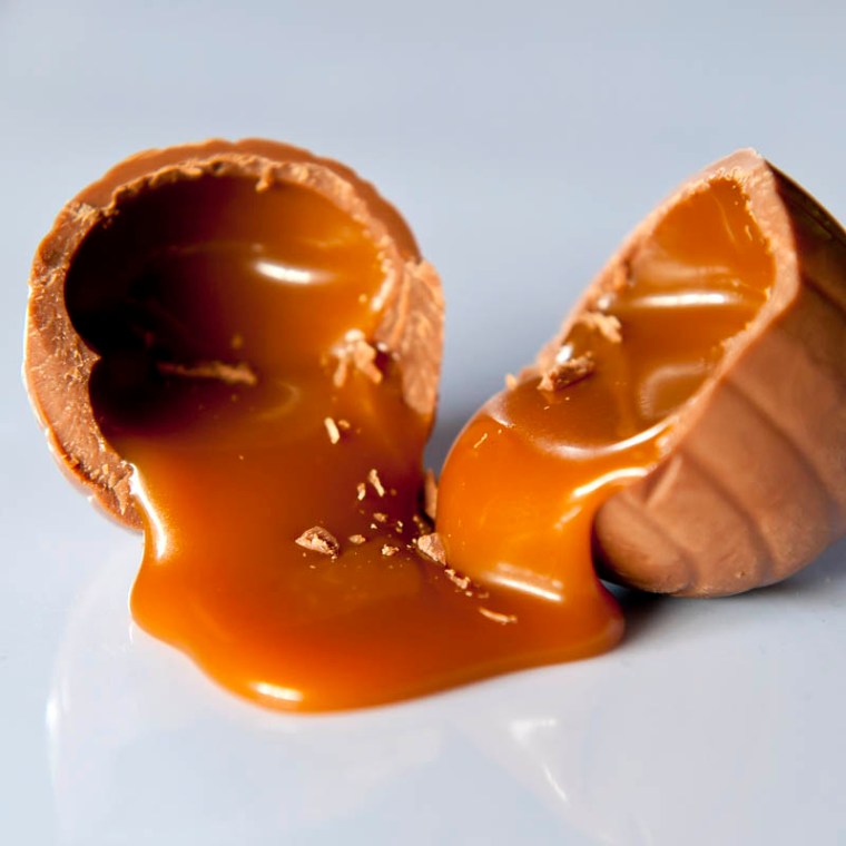 Caramel in a chocolate shell - now that's what an easter egg should look like!(© All Rights Reserved)