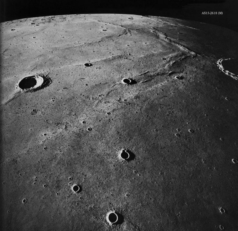 View of the moon, from "Apollo Over the Moon: A View from Orbit" (1978 © F Doyle)