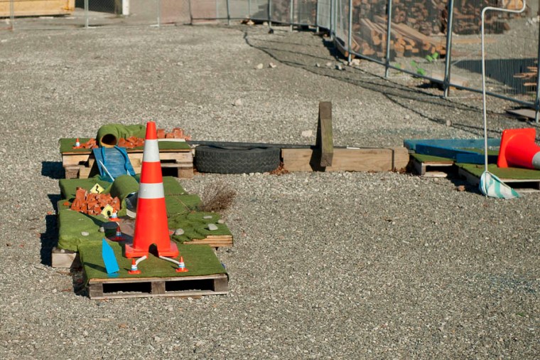 One of the holes of the earthquake rubble mini golf course, spread out throughout the devastated Christchurch inner city. (© All Rights Reserved)